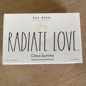 Rae Dunn Radiate Love - Citrus Summit Scent Hand and Body Bar Soap